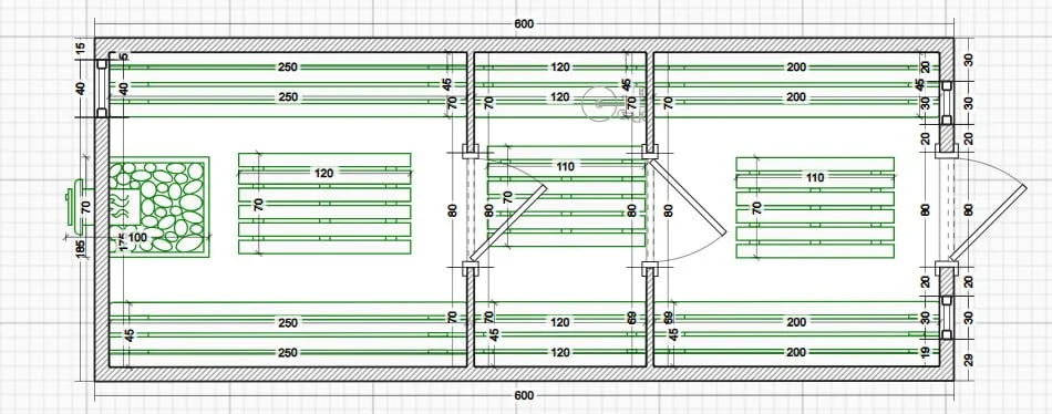 Баня-бочка 6 × 2,4 м — изображение 7