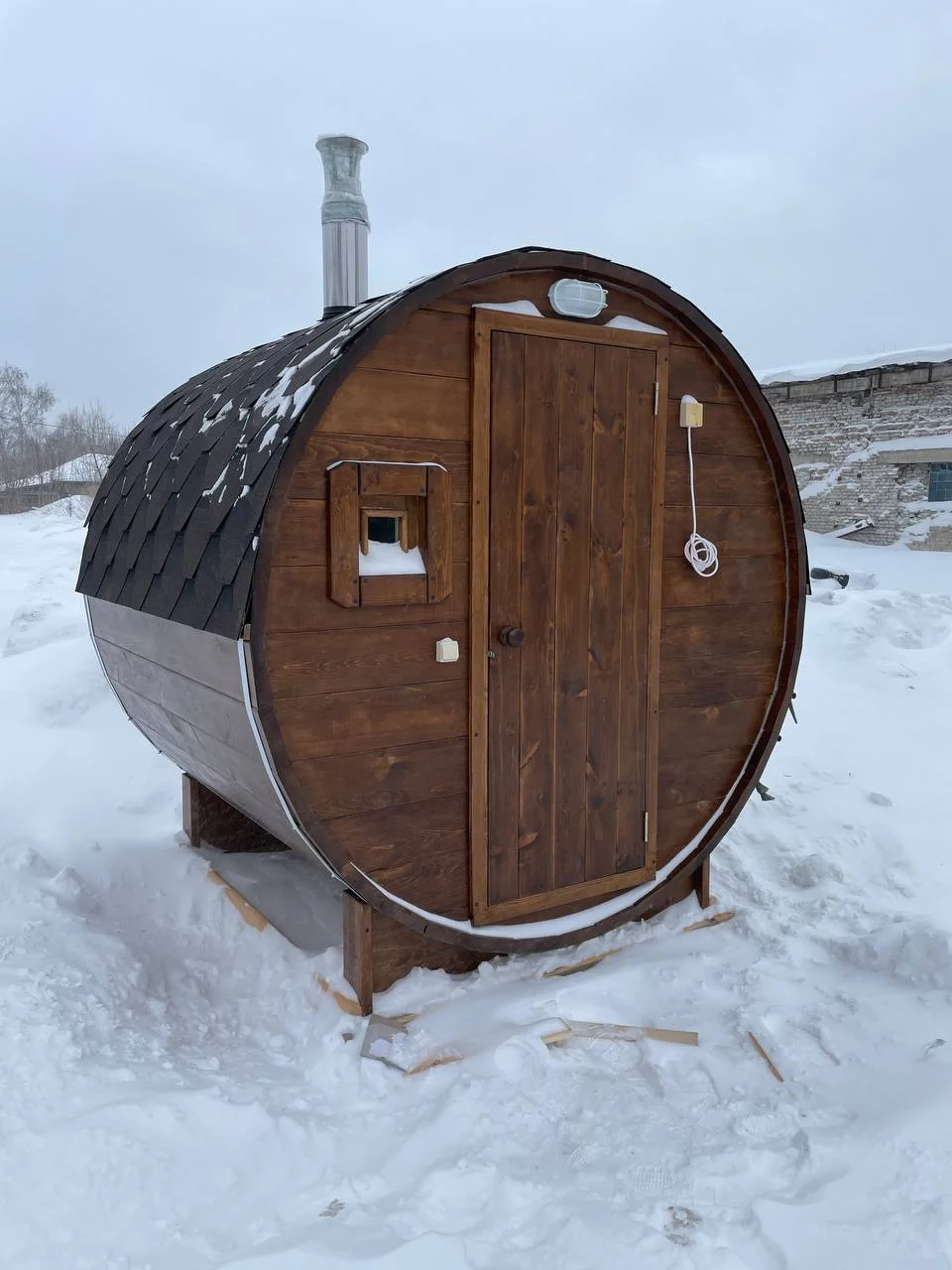 Баня-бочка 2 × 2,2 м — изображение 8